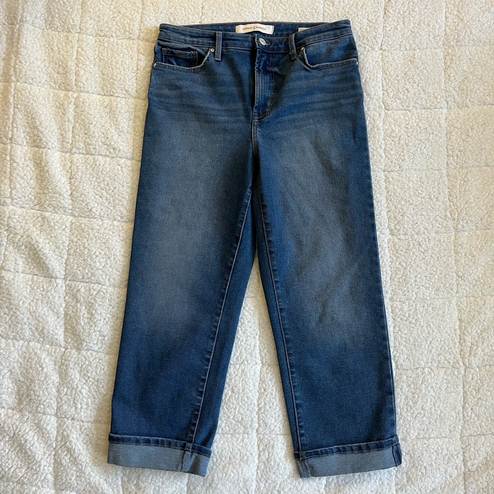 High Rise Straight Crop jeans - Picture 4 of 15